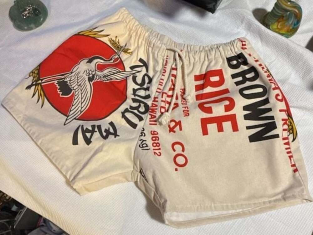 Tsuru Mai Rice Bag 70s Style Runner Shorts